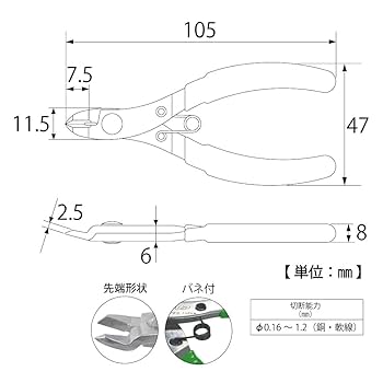 Amazon | トップ工業 (TOP) ステンレスミニニッパ チッパー 針金